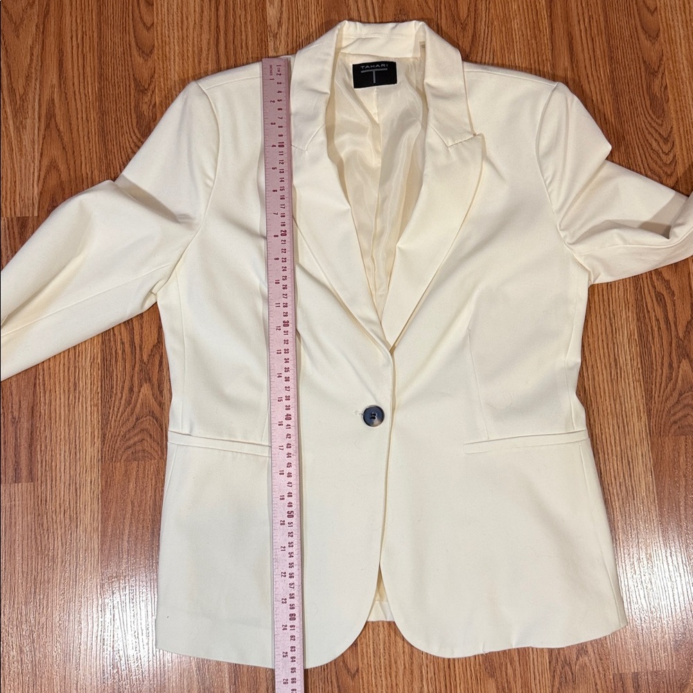 Tahari Cream Women's Suit Jacket - Picture 10 of 10
